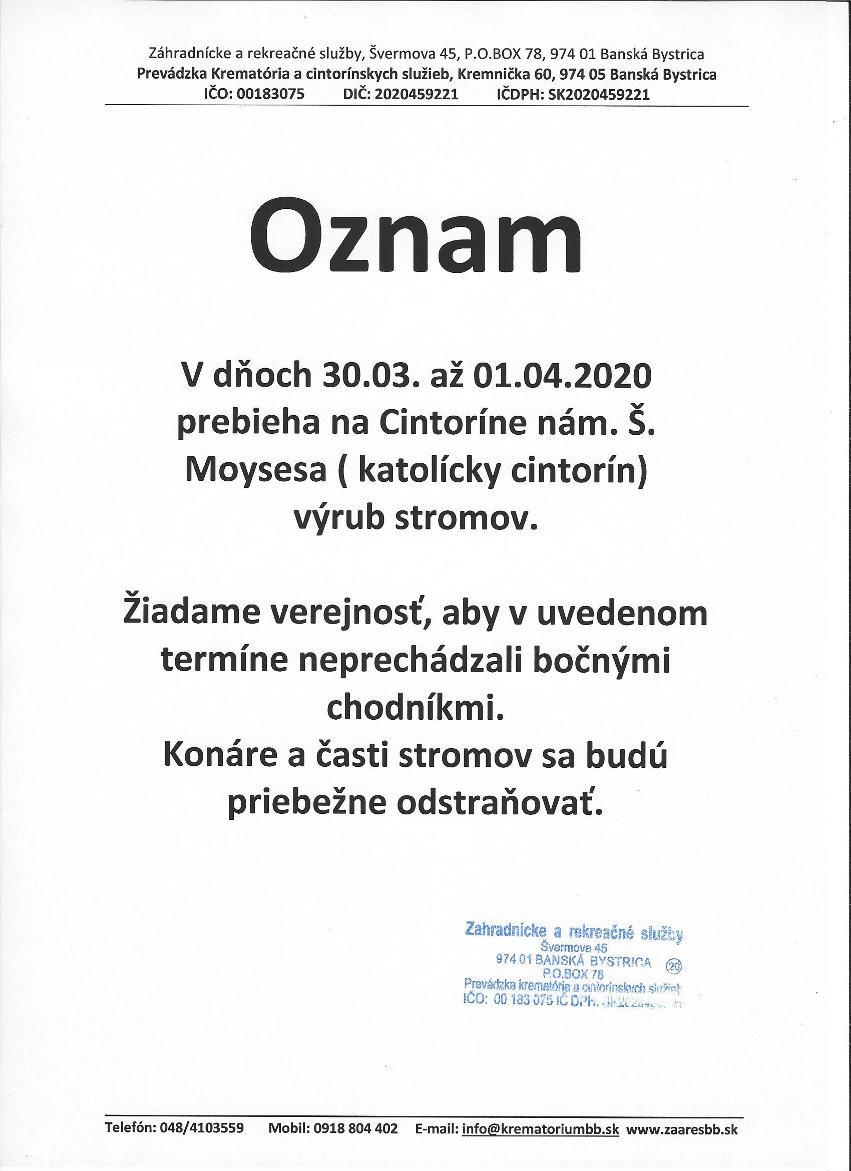 Cintorín nám. Š. Moysesa